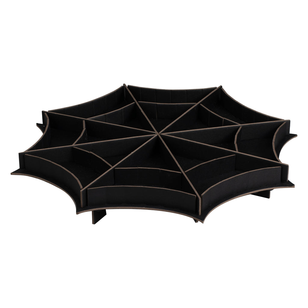 Black Spider Web Treat Stand