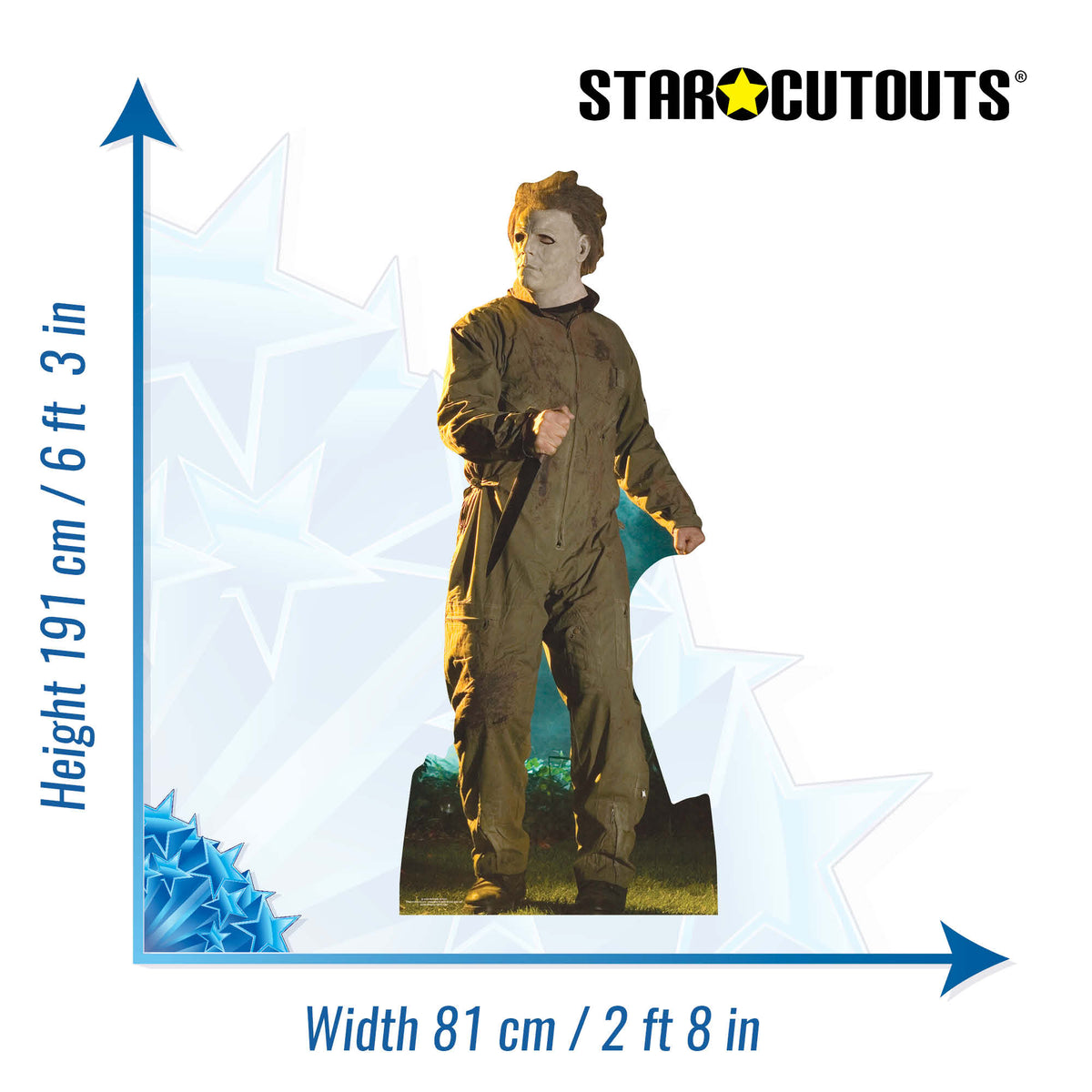 SC2009 Michael Myers Halloween Cardboard Cut Out Height 191cm
