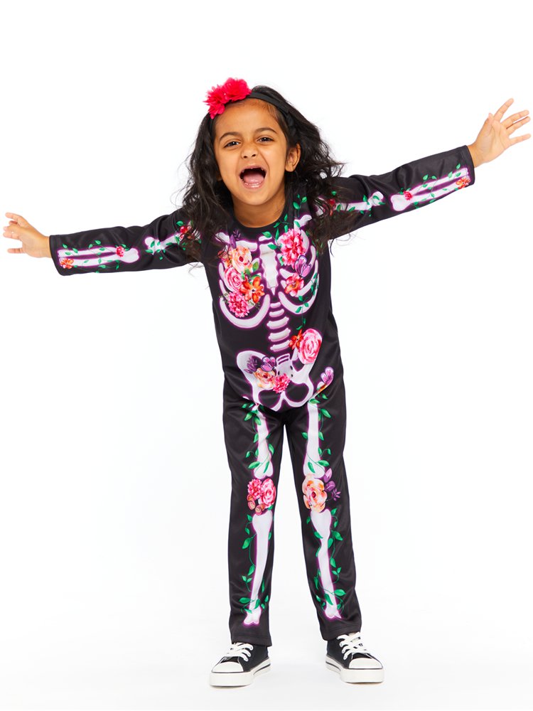 Floral Skeleton - Child Costume