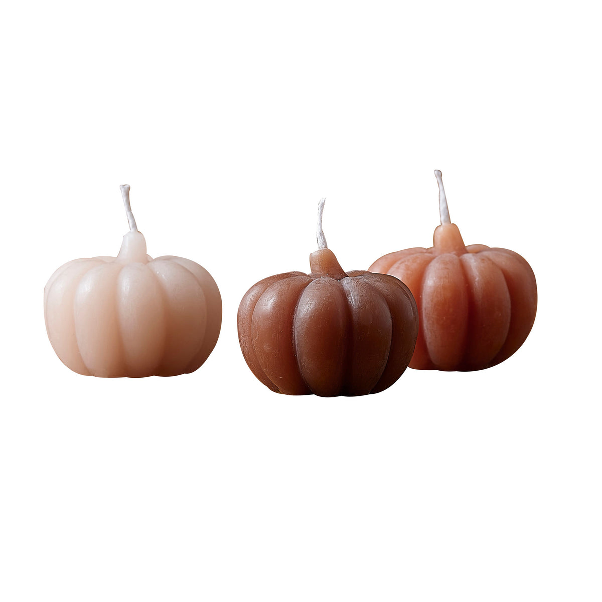 Pumpkin Shaped Candles (3pk)