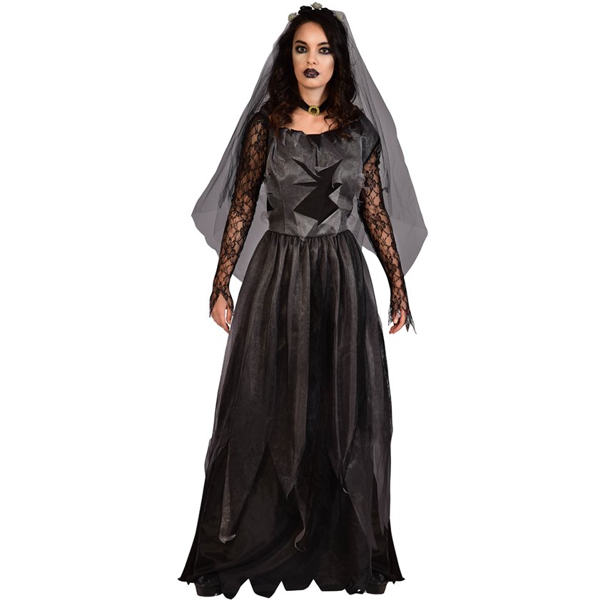 Black Corpse Bride - Adult Costume