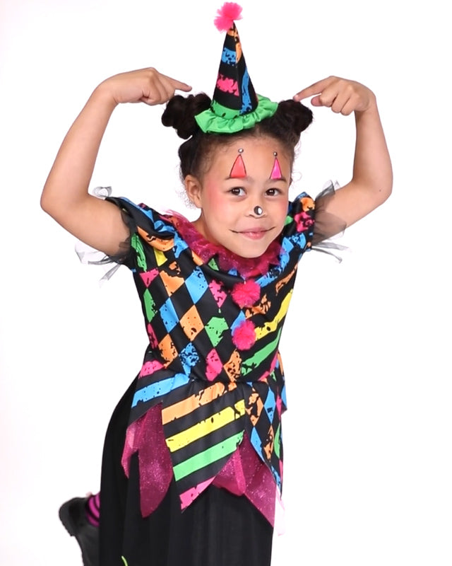 Funhouse Clown Dress - Childs Costume